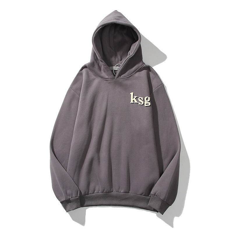 Kanye Unisex Graffiti Foam Letter Printed Hooded Sweater