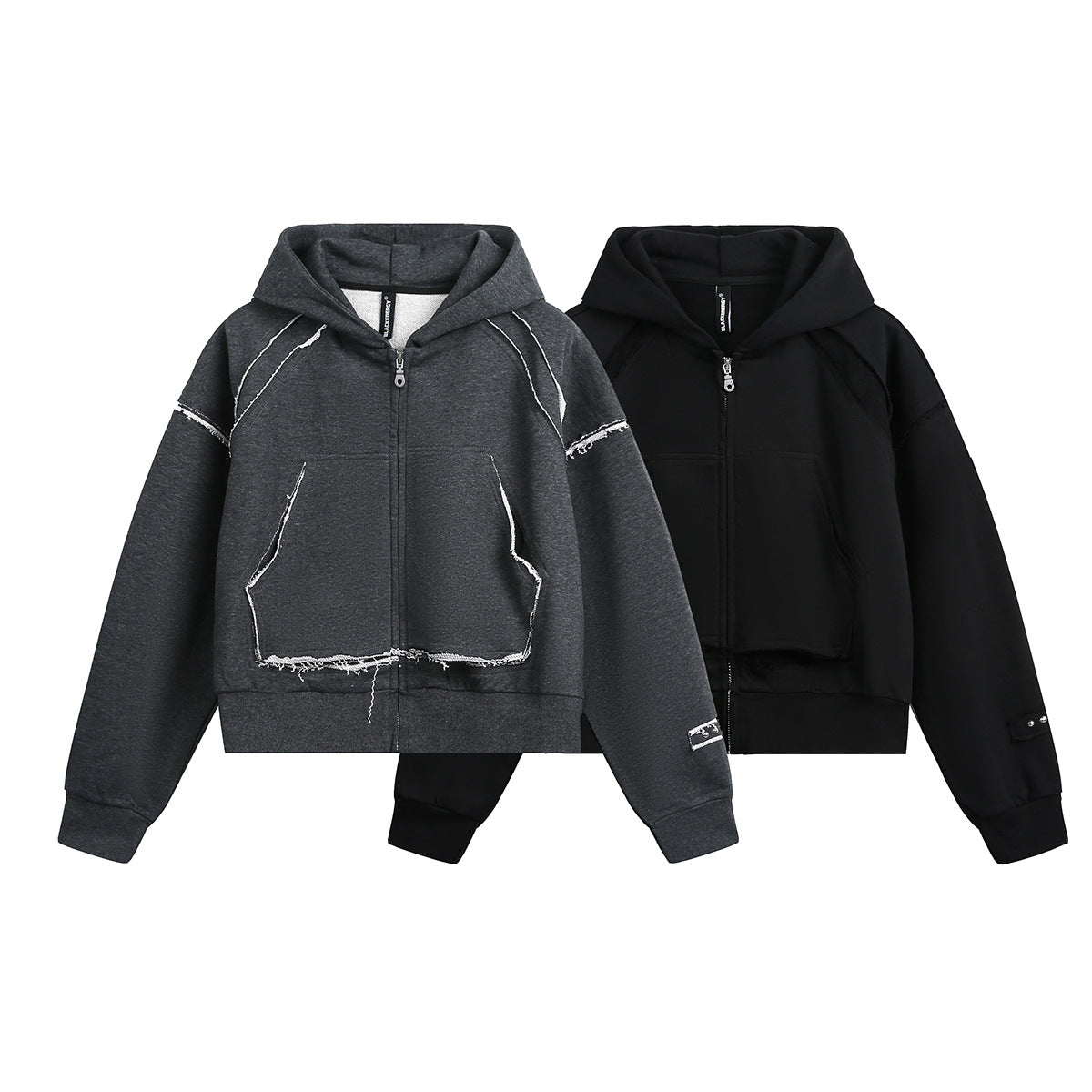 Cardigan zipper hoodie