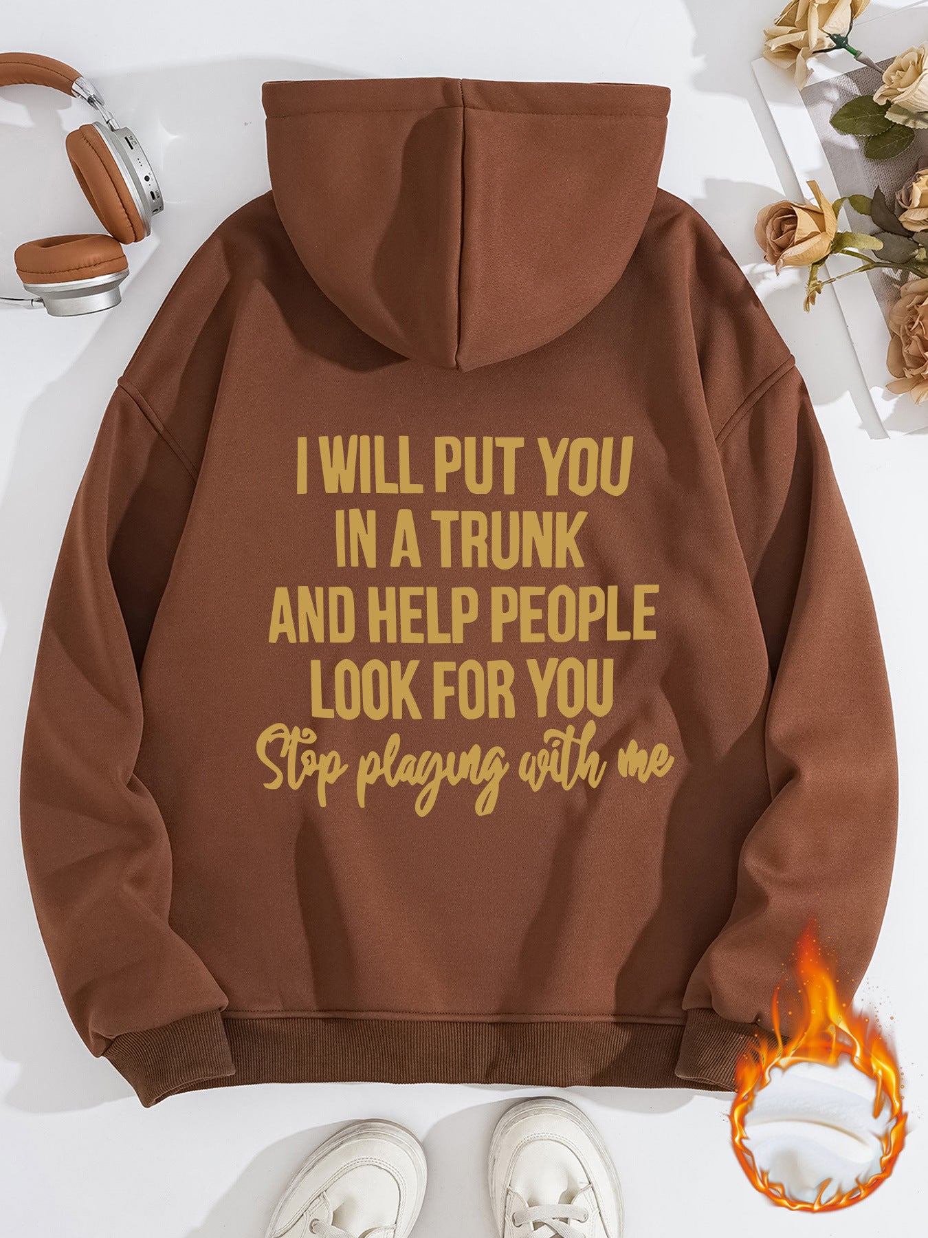 Stop playing with me hoodie