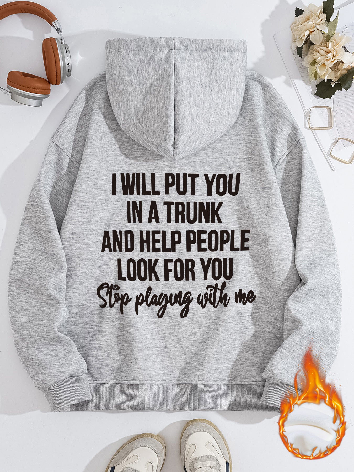 Stop playing with me hoodie