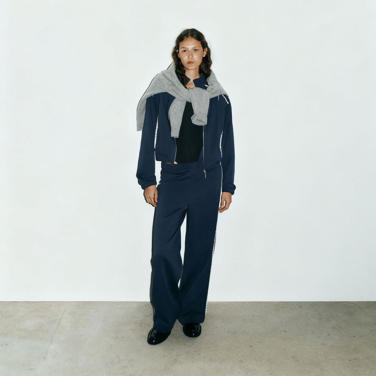 Sports pants set loose two-piece set