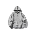 Casual Vintage Hoodie with Embroidery Letters