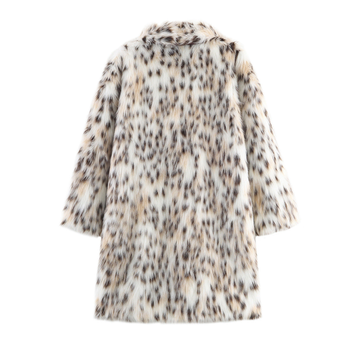 Artificial fur plush coat