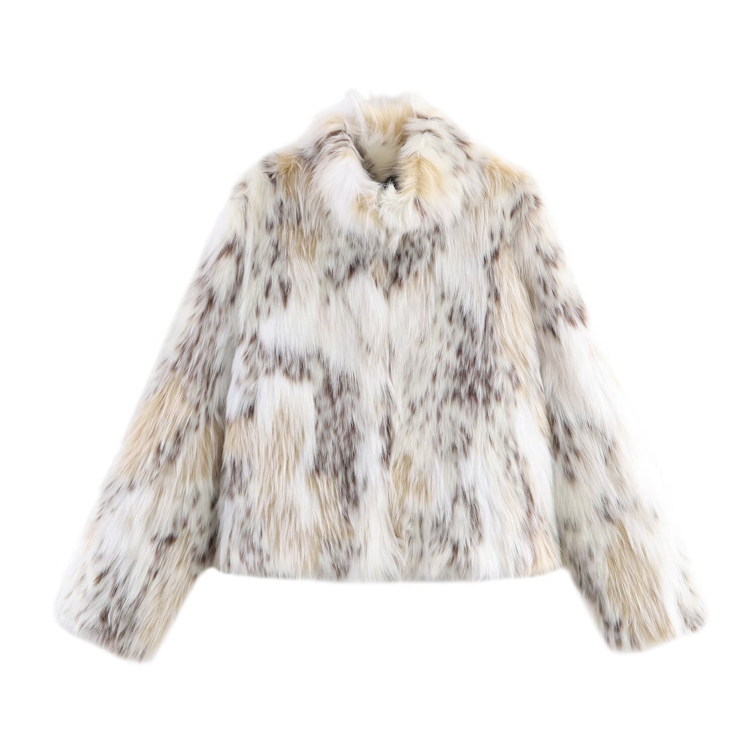 Artificial fur effect jacket