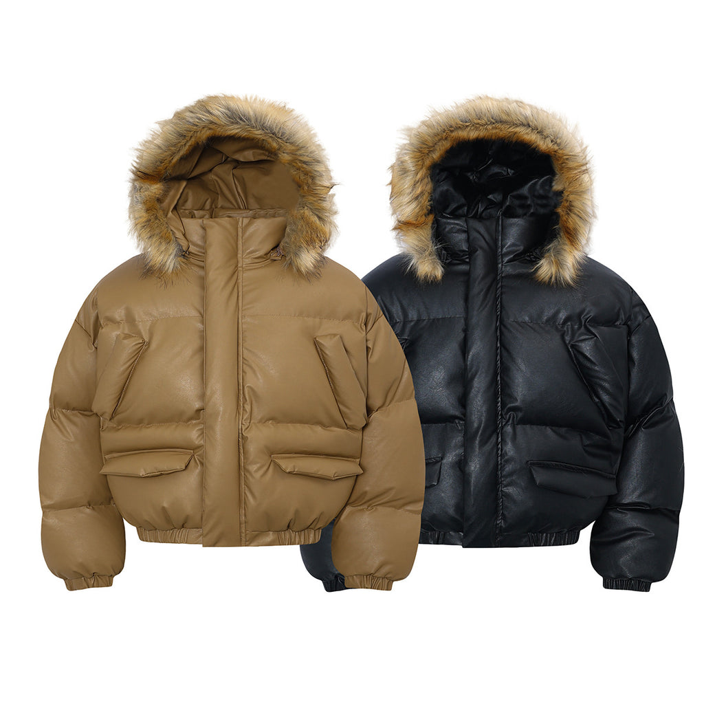 Coat hooded cotton jacket