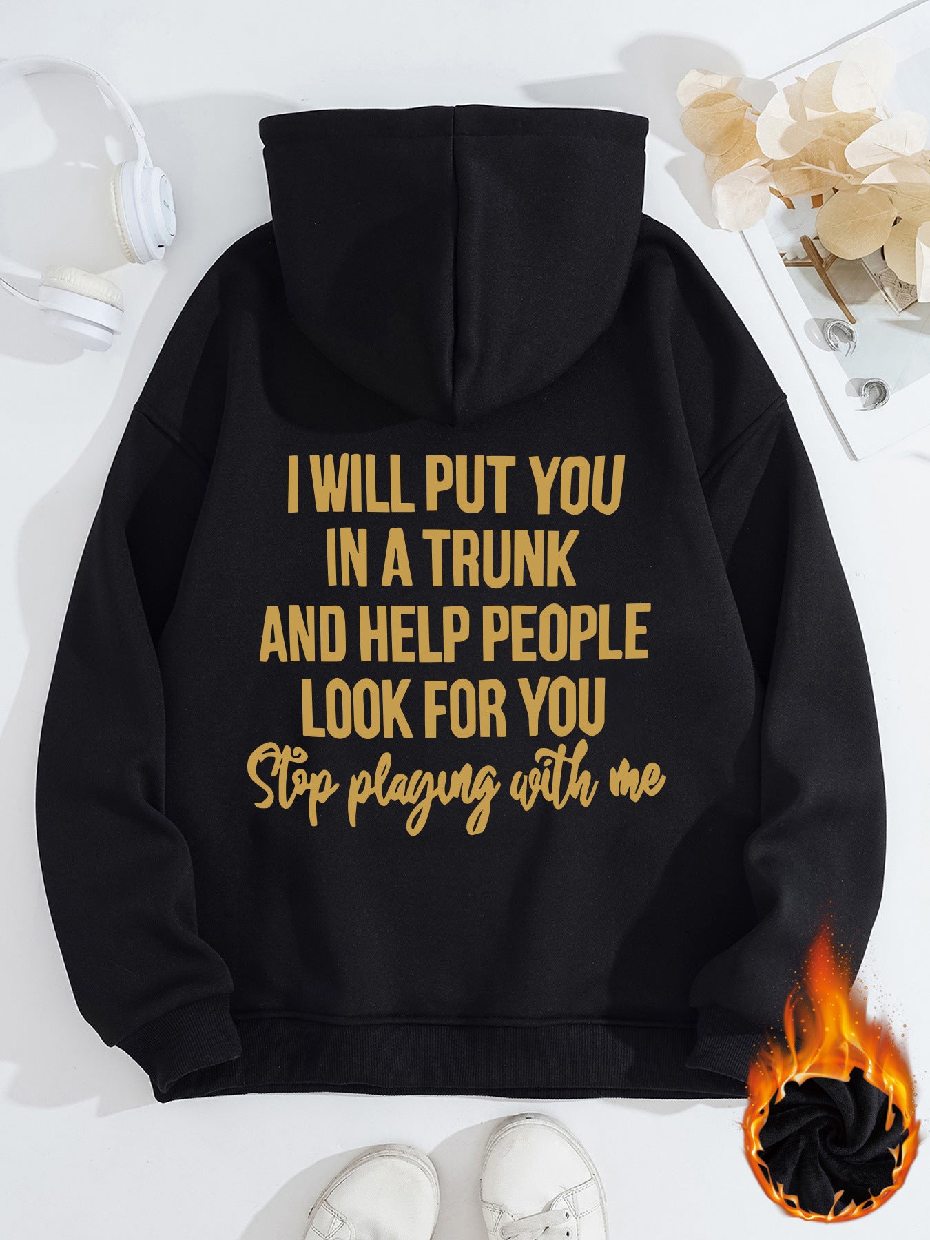 Stop playing with me hoodie