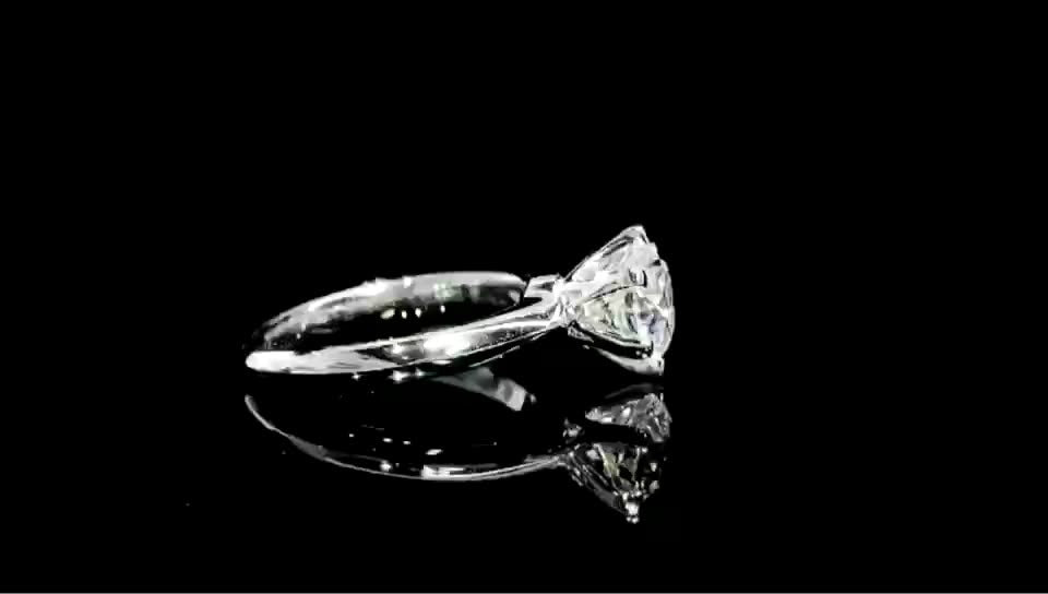 Eight Heart Eight Arrow Zircon Imitation Moissanite Ring for Women and Men's Six Claw Wedding Ring