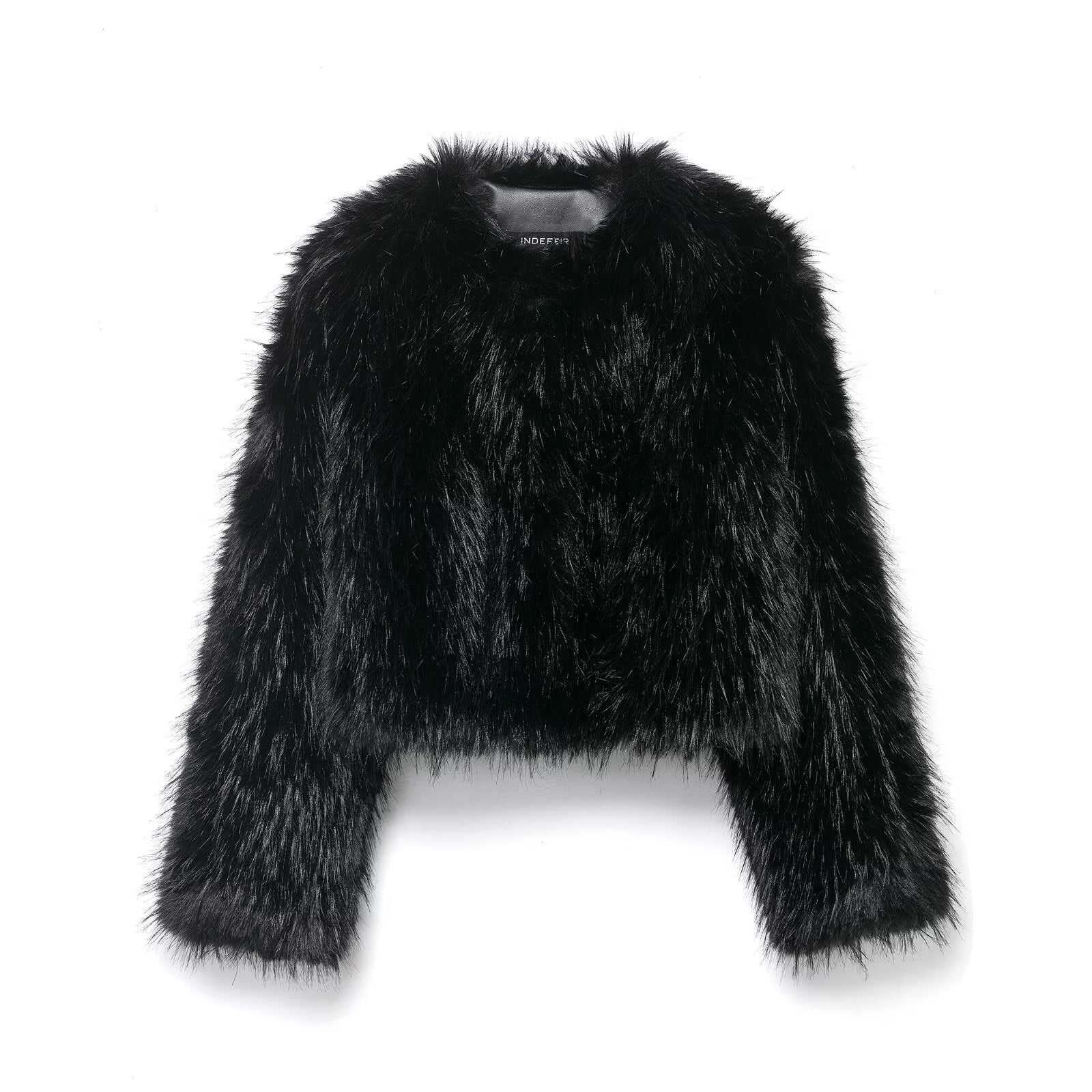 Artificial fur effect jacket