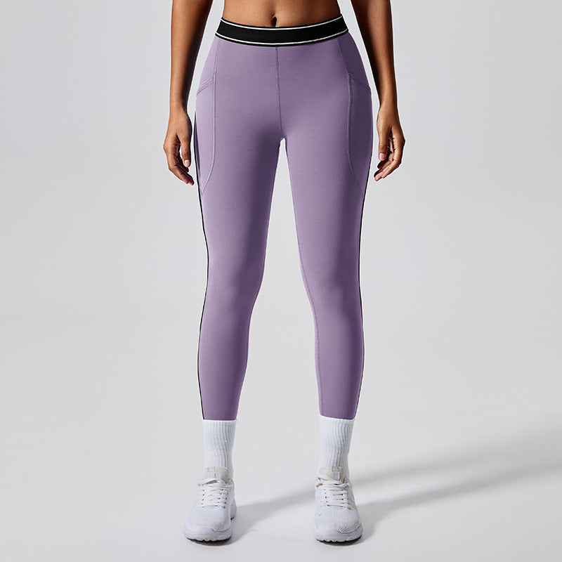 Two piece set of women's Pilates exercise yoga suit