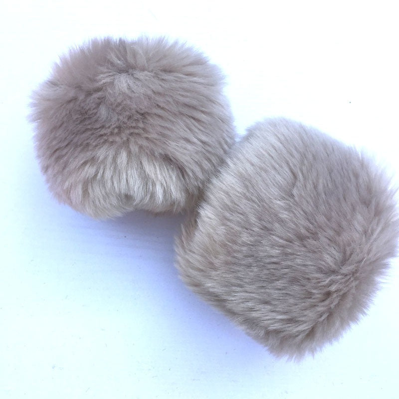 Fur imitation rabbit fur large fur sleeves wrist gloves