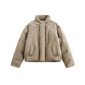 Warm Short Down Jacket  White Duck Down Oversized Puffer Coat