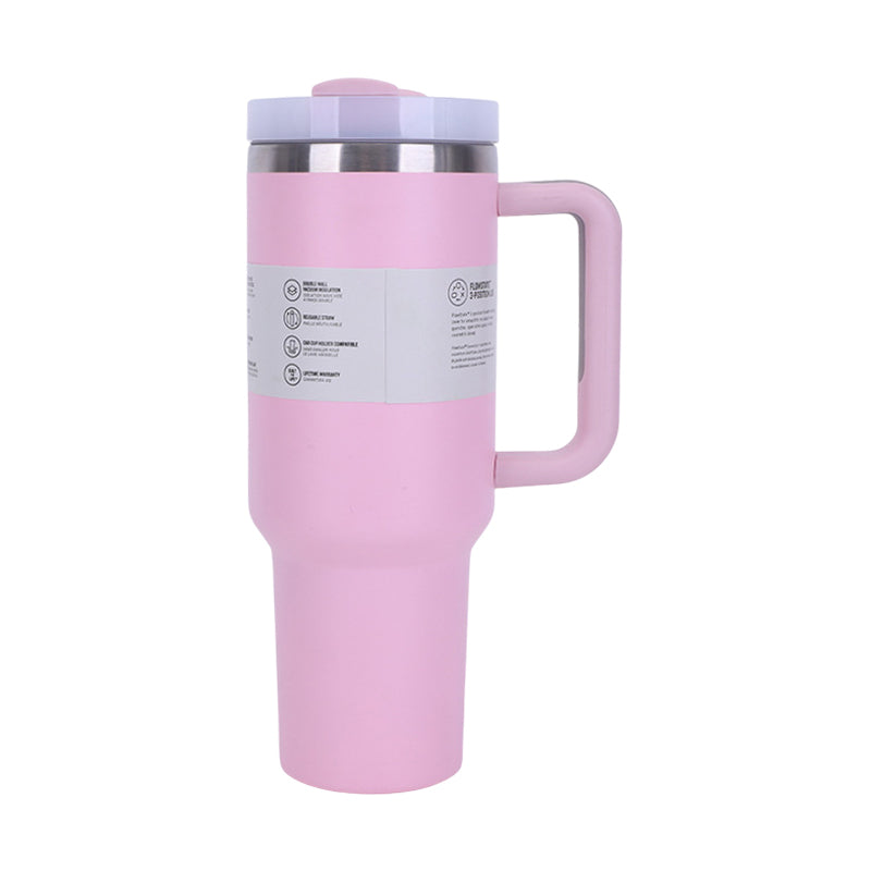 40 oz Insulated Tumbler With Straw