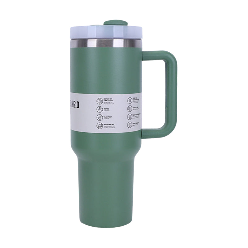 40 oz Insulated Tumbler With Straw