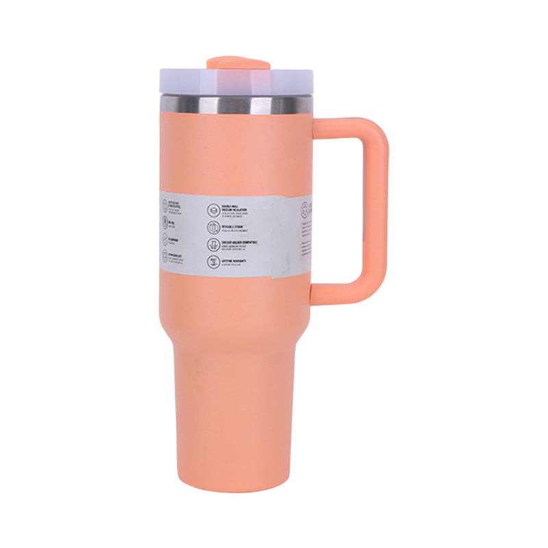 40 oz Insulated Tumbler With Straw