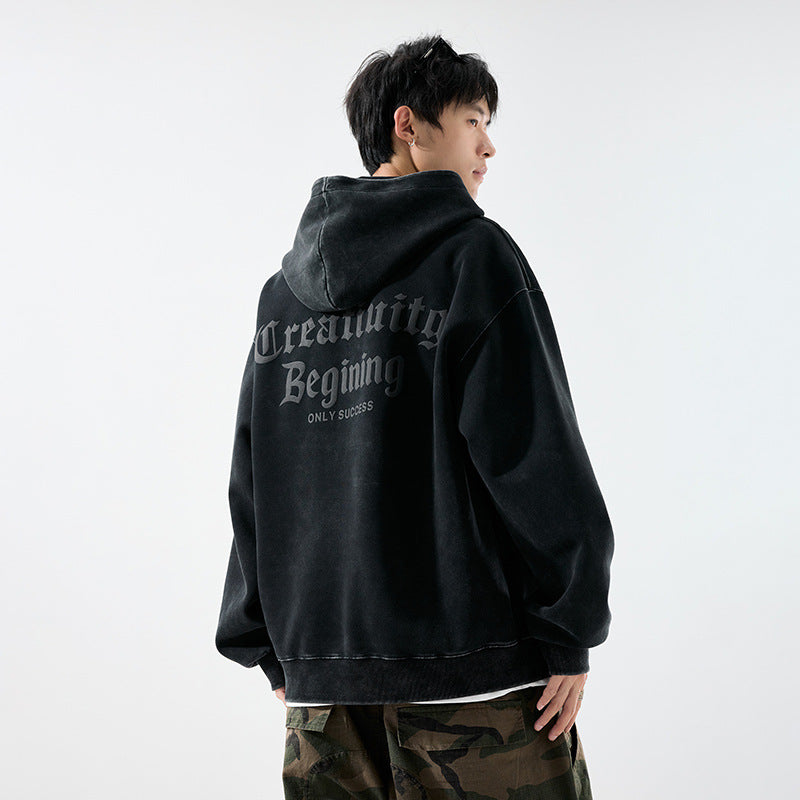 Hoodie men's printed letter hoodie