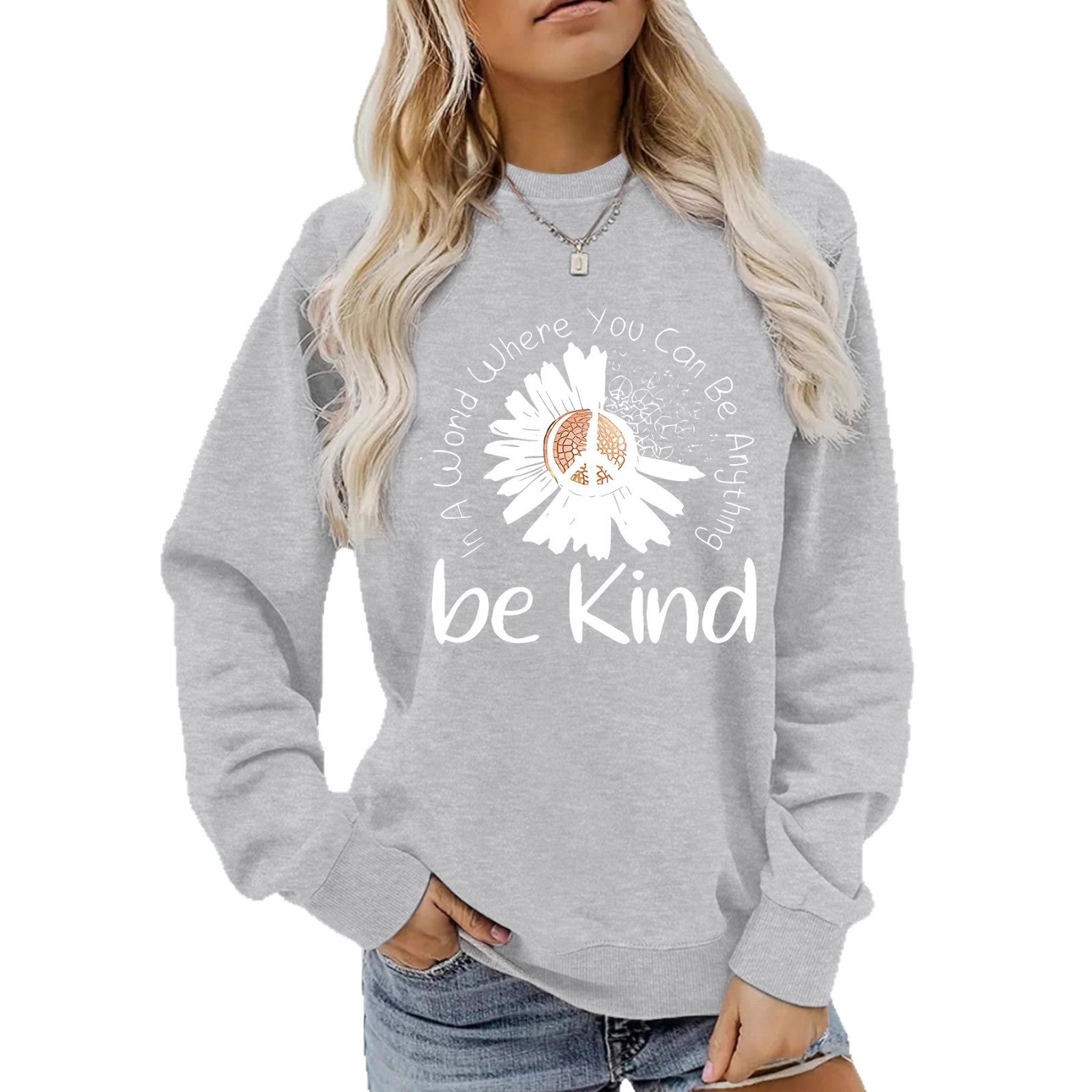 Chrysanthemum printed hoodie