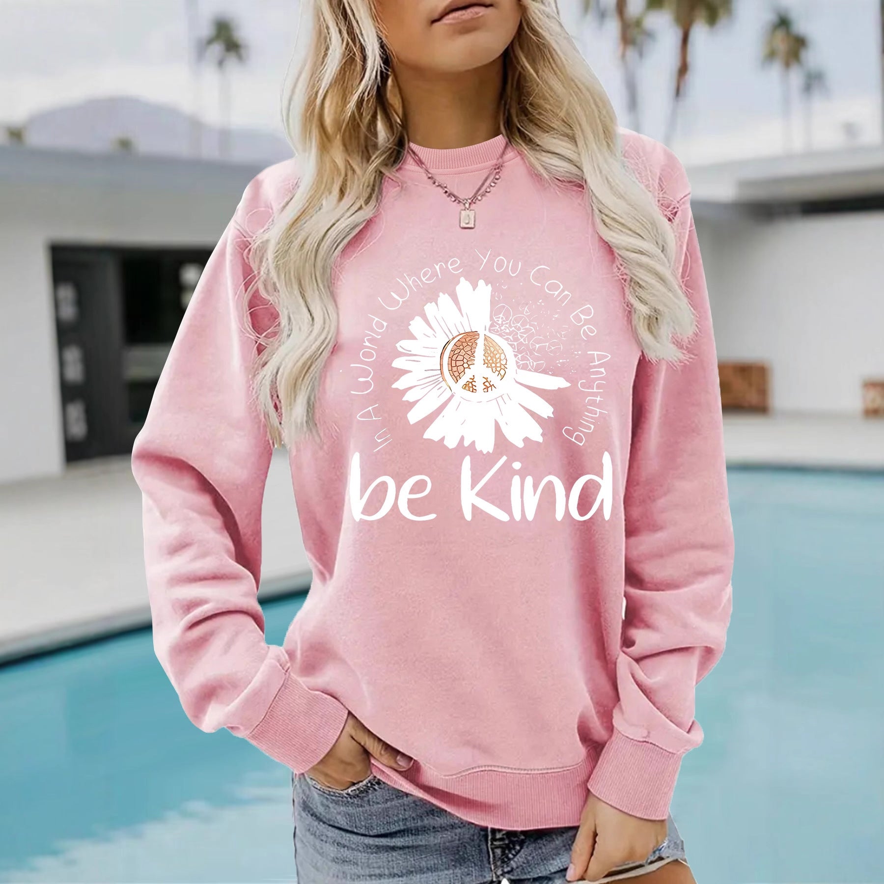 Chrysanthemum printed hoodie