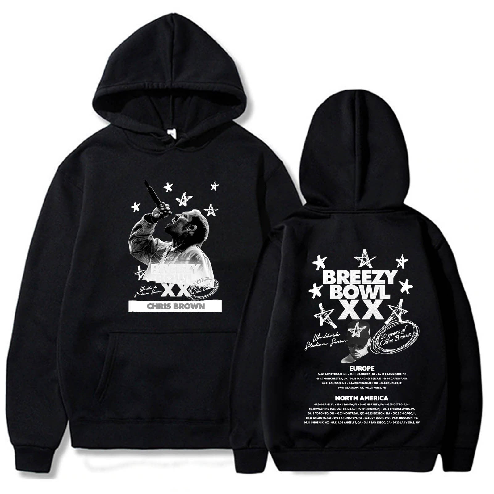 Chris Brown Breezy Bowl XX Tour Hoodie