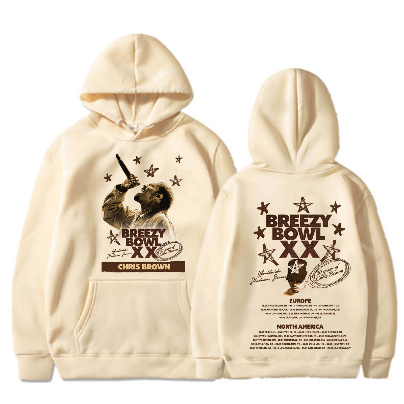 Chris Brown Breezy Bowl XX Tour Hoodie
