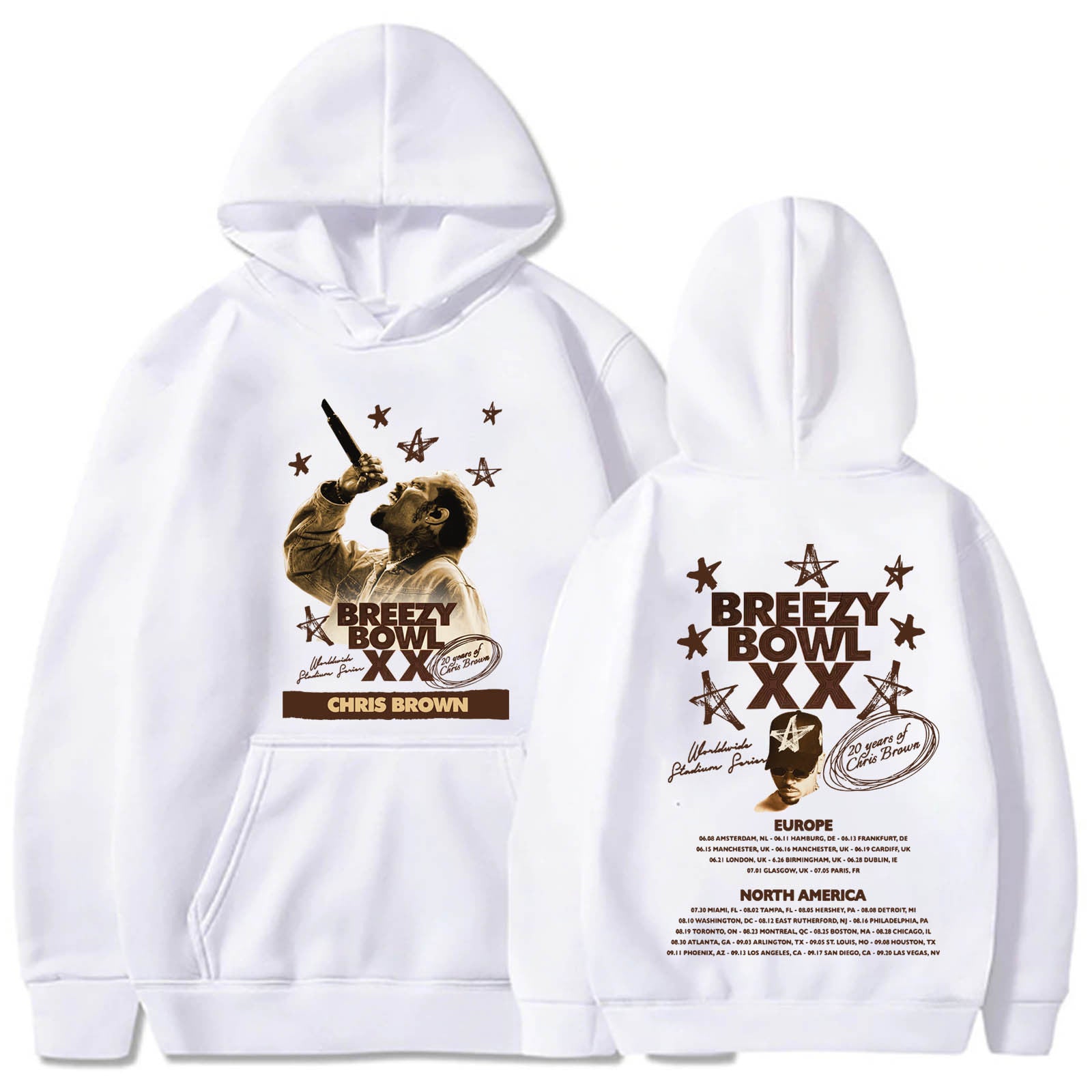 Chris Brown Breezy Bowl XX Tour Hoodie