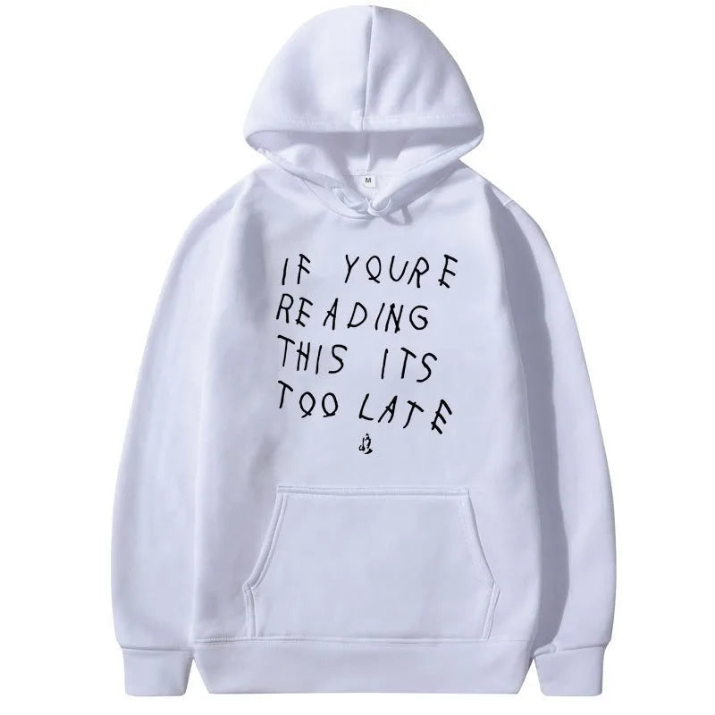 Unisex Letter Print Hoodie Sweatshirt