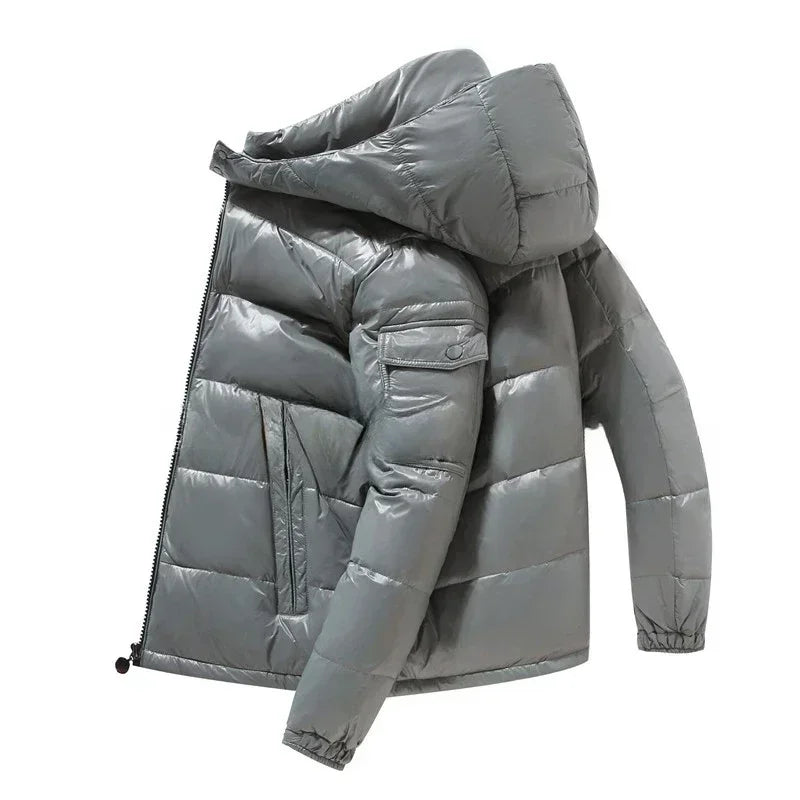 Men Shiny Puffer Jackets