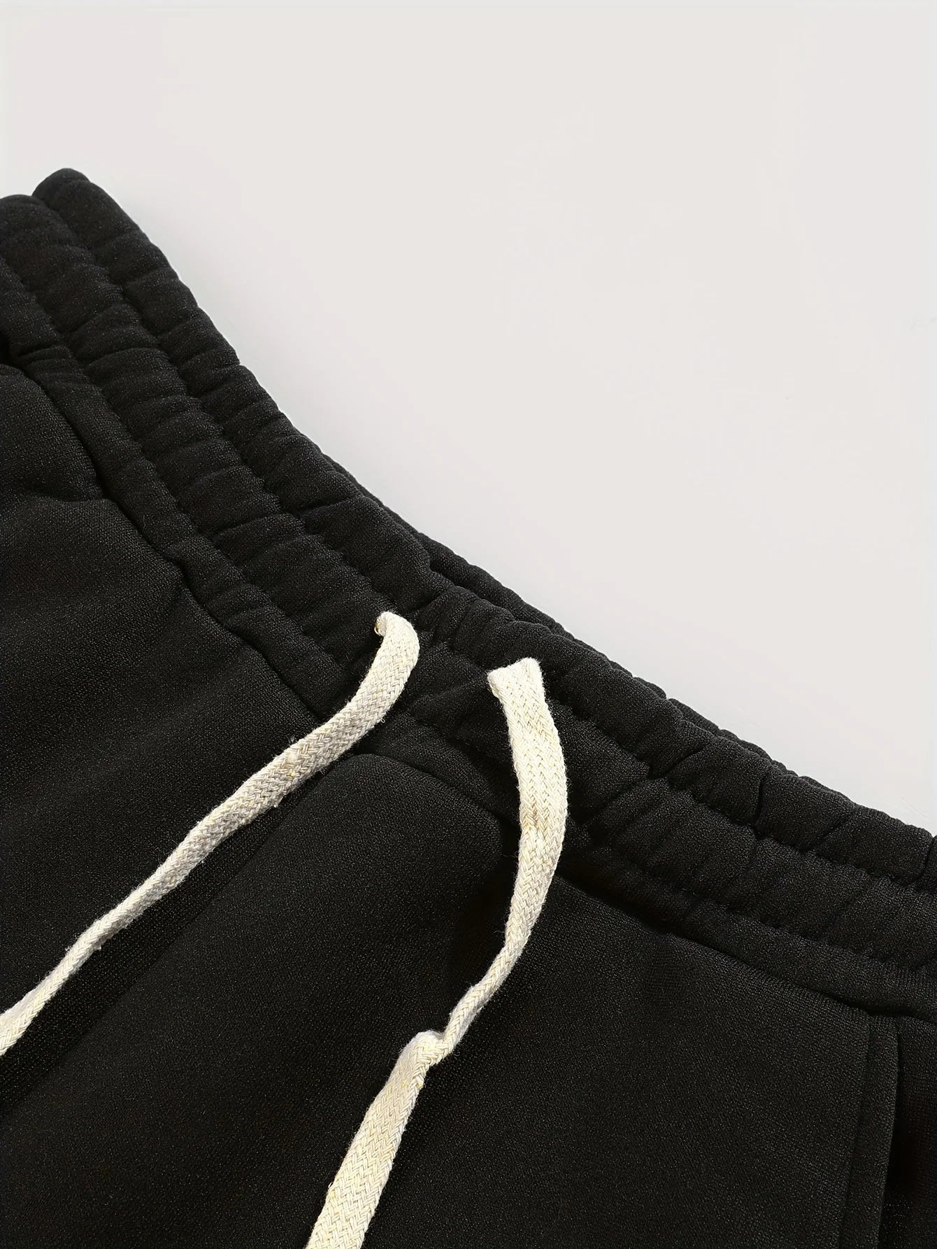 Men's Casual Street Style Flared Black and White Color