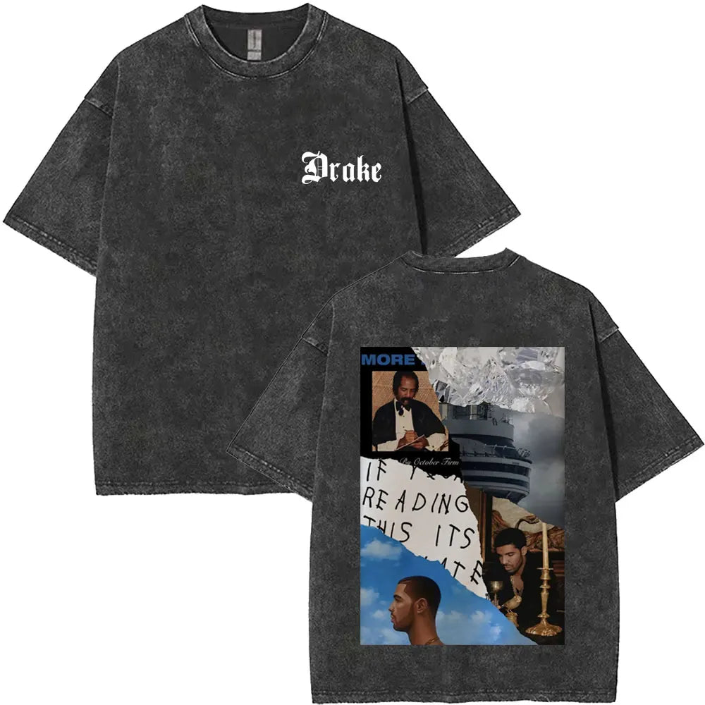 Unisex Washed Vintage Graphic T-shirt
