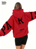 Unisex Letter Print Hoodie