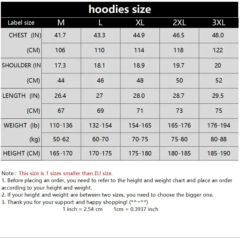 Unisex Winter Casual Hoodie Streetwear