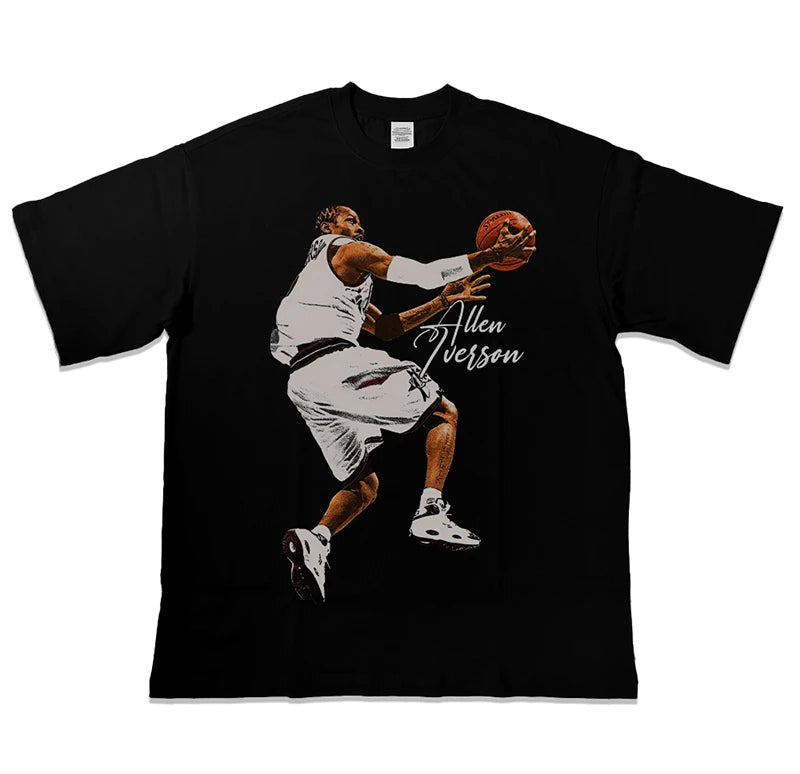 Basketball Short Sleeves T-shirt Streetwear