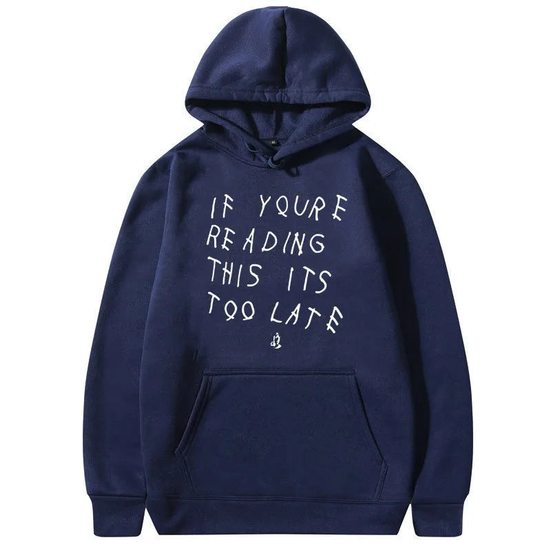 Unisex Letter Print Hoodie Sweatshirt