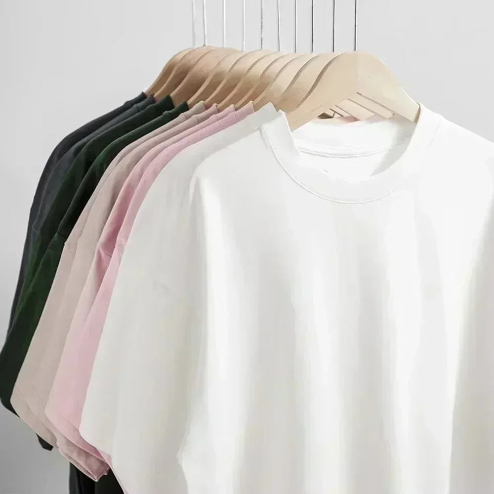 Short Sleeve Cotton T-shirt Vintage Top