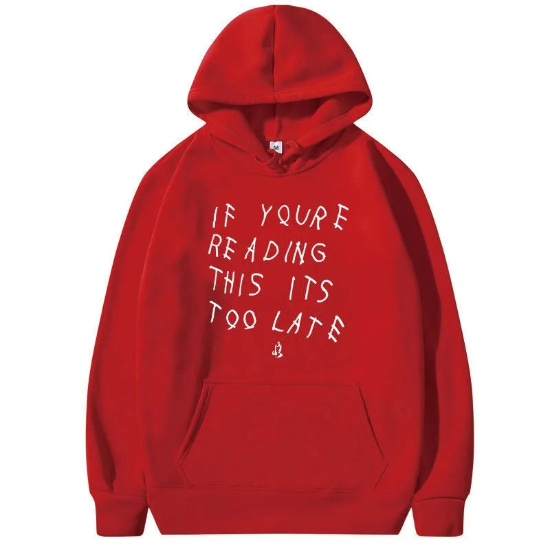 Unisex Letter Print Hoodie Sweatshirt