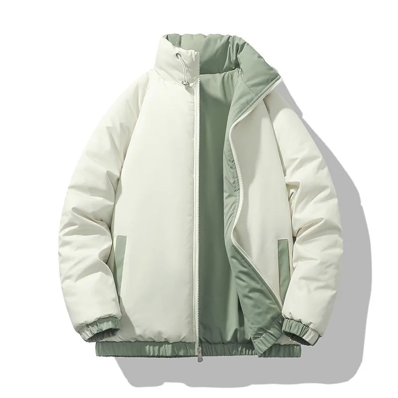 Winter Men Coat Casual Solid Color Outdoor Ski Coldproof