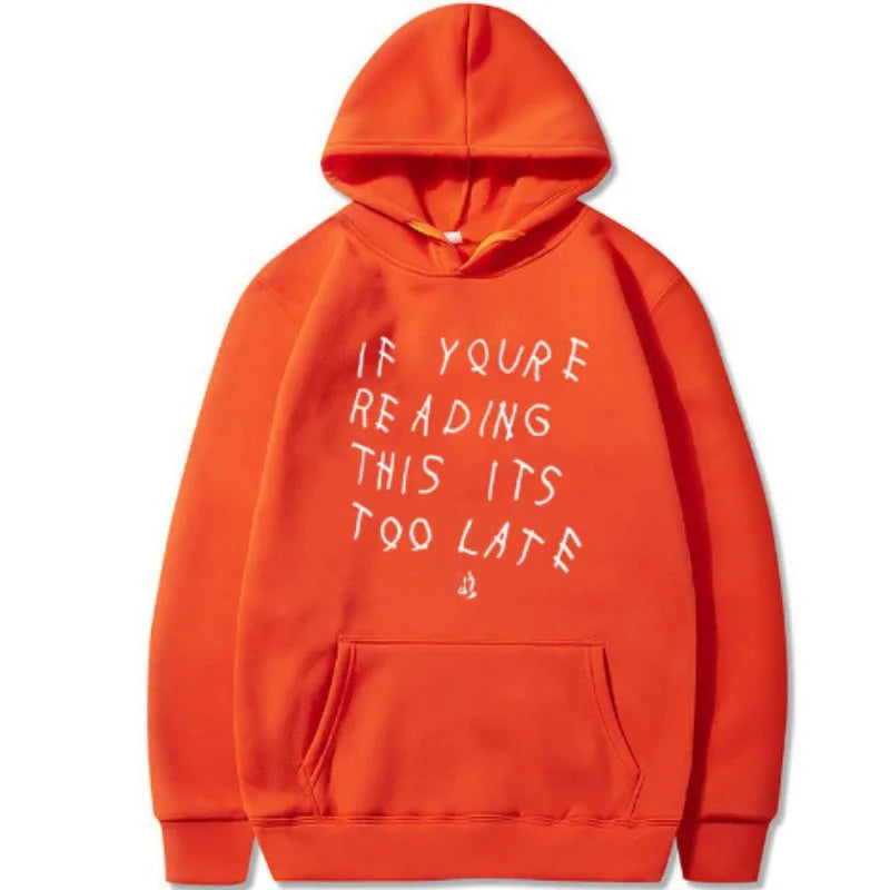 Unisex Letter Print Hoodie Sweatshirt