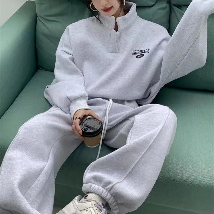 Women's Fleece Lined Hoodie And Pants Set