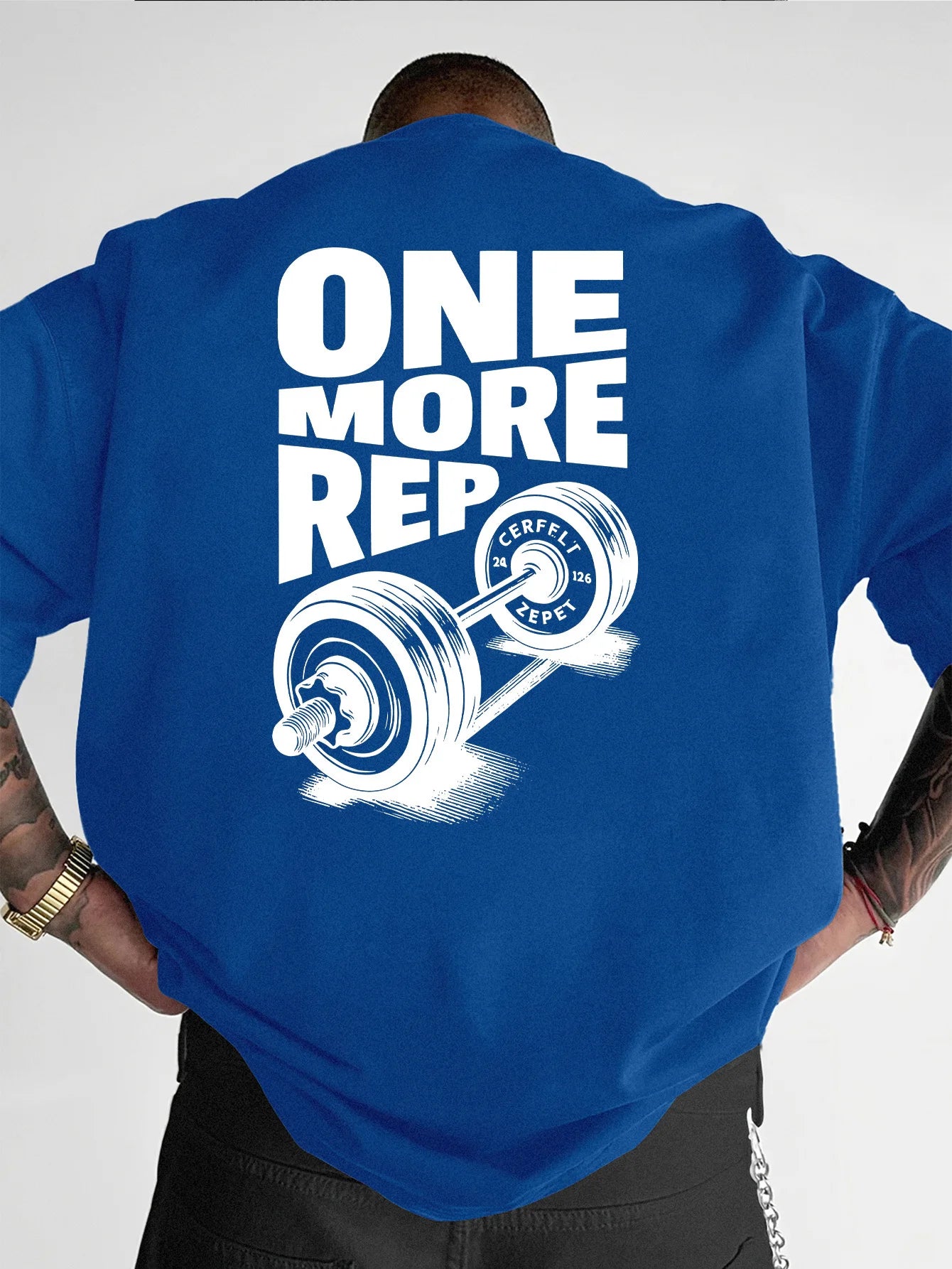 Vintage Gym Workout ONE MORE REP Oversized T shirt