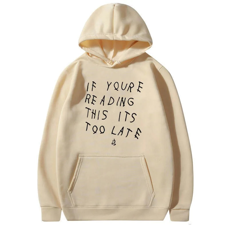 Unisex Letter Print Hoodie Sweatshirt