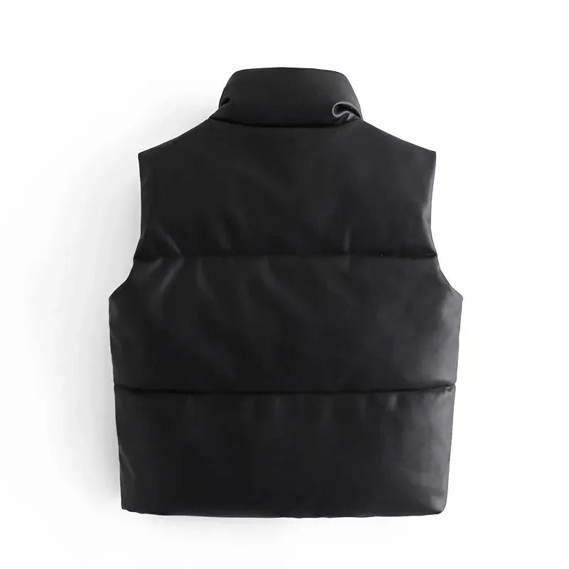 Fashion Streetwear Women Puffy Vest