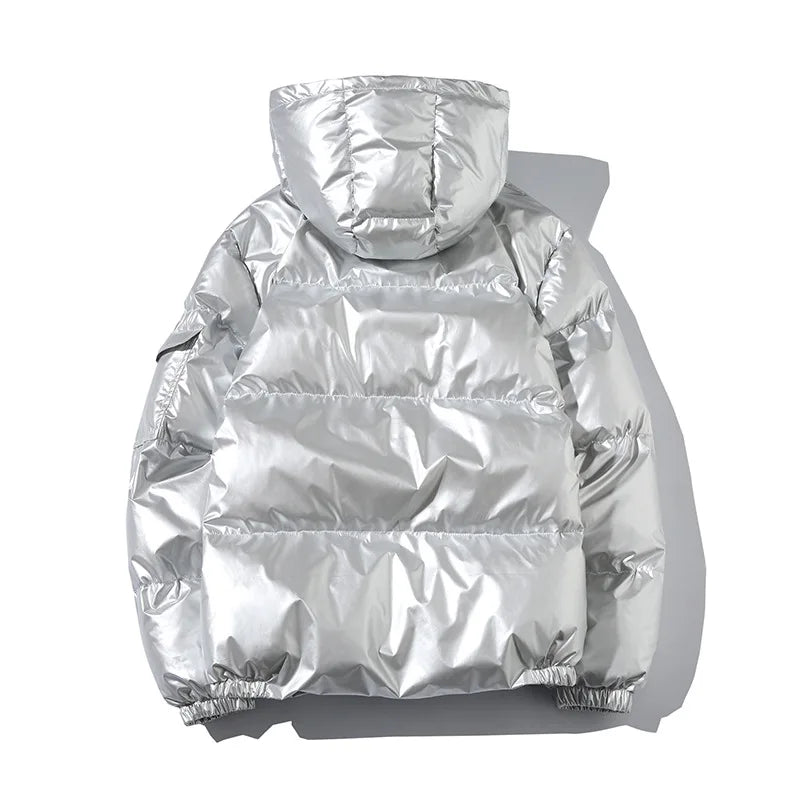 Unisex Winter Thickened Hooded Waterproof puffer jacket