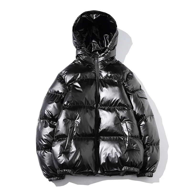 Unisex Winter Thickened Hooded Waterproof puffer jacket