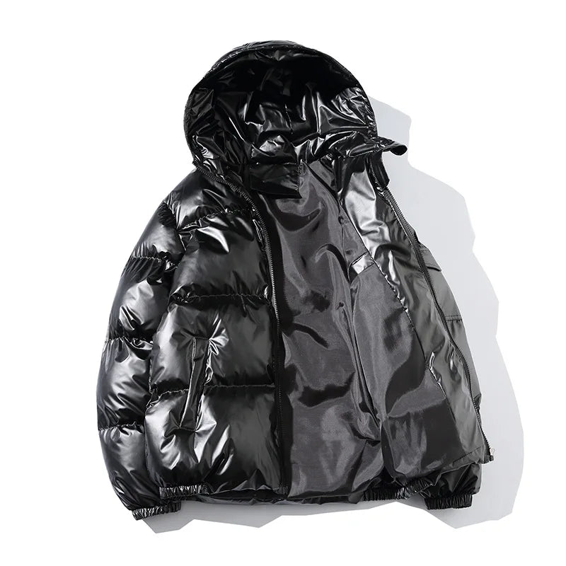 Unisex Winter Thickened Hooded Waterproof puffer jacket
