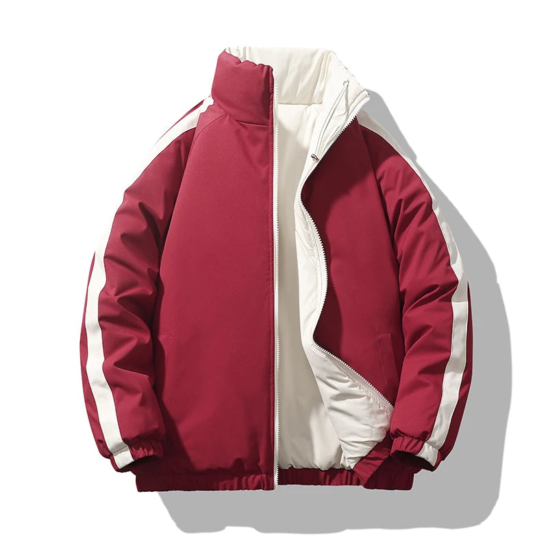 Winter Men Coat Casual Solid Color Outdoor Ski Coldproof
