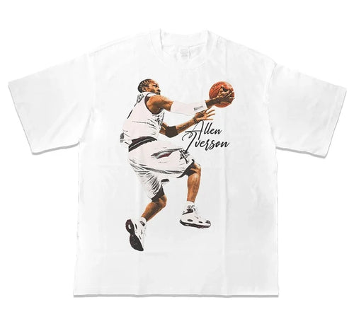 Basketball Short Sleeves T-shirt Streetwear