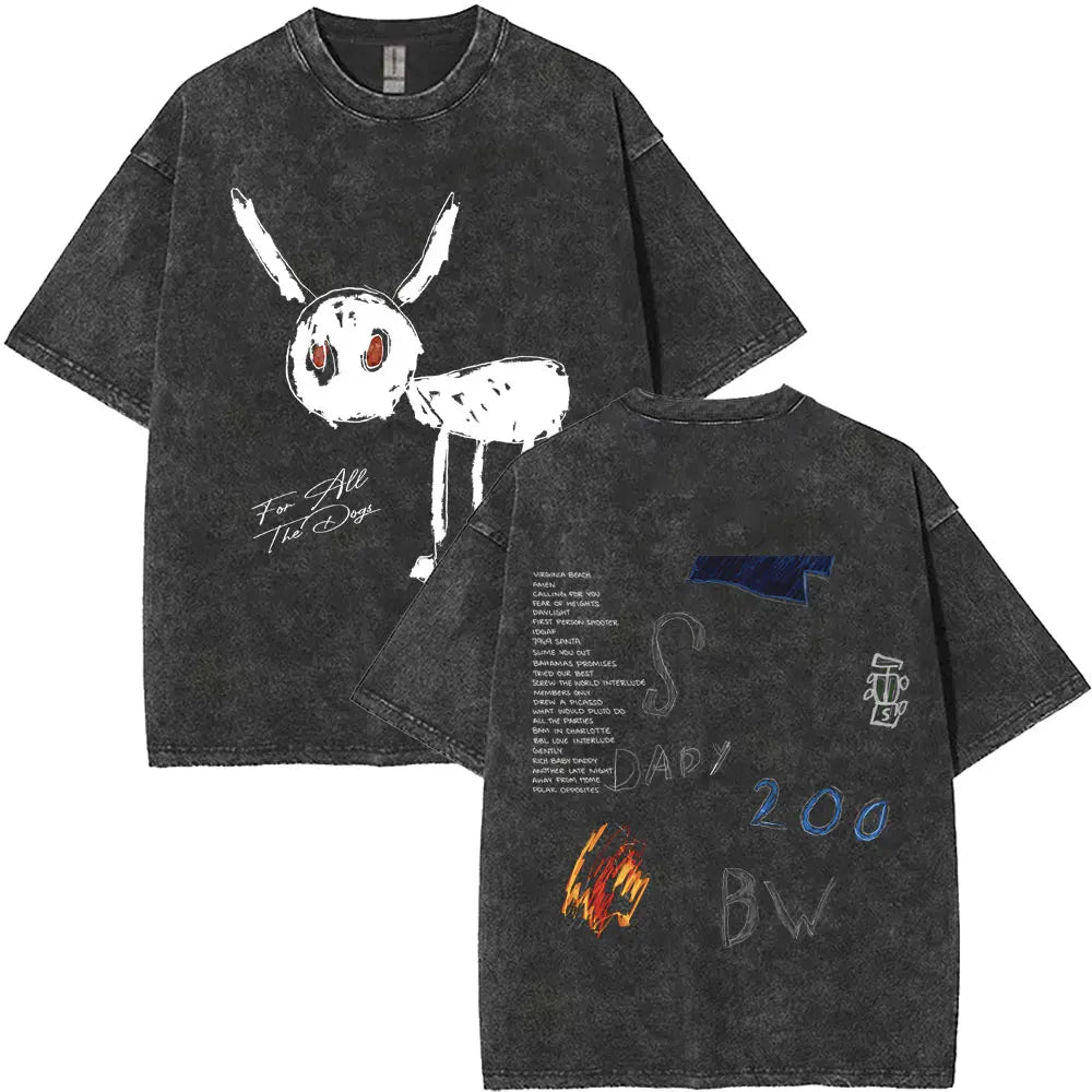 Unisex Washed Vintage Graphic T-shirt