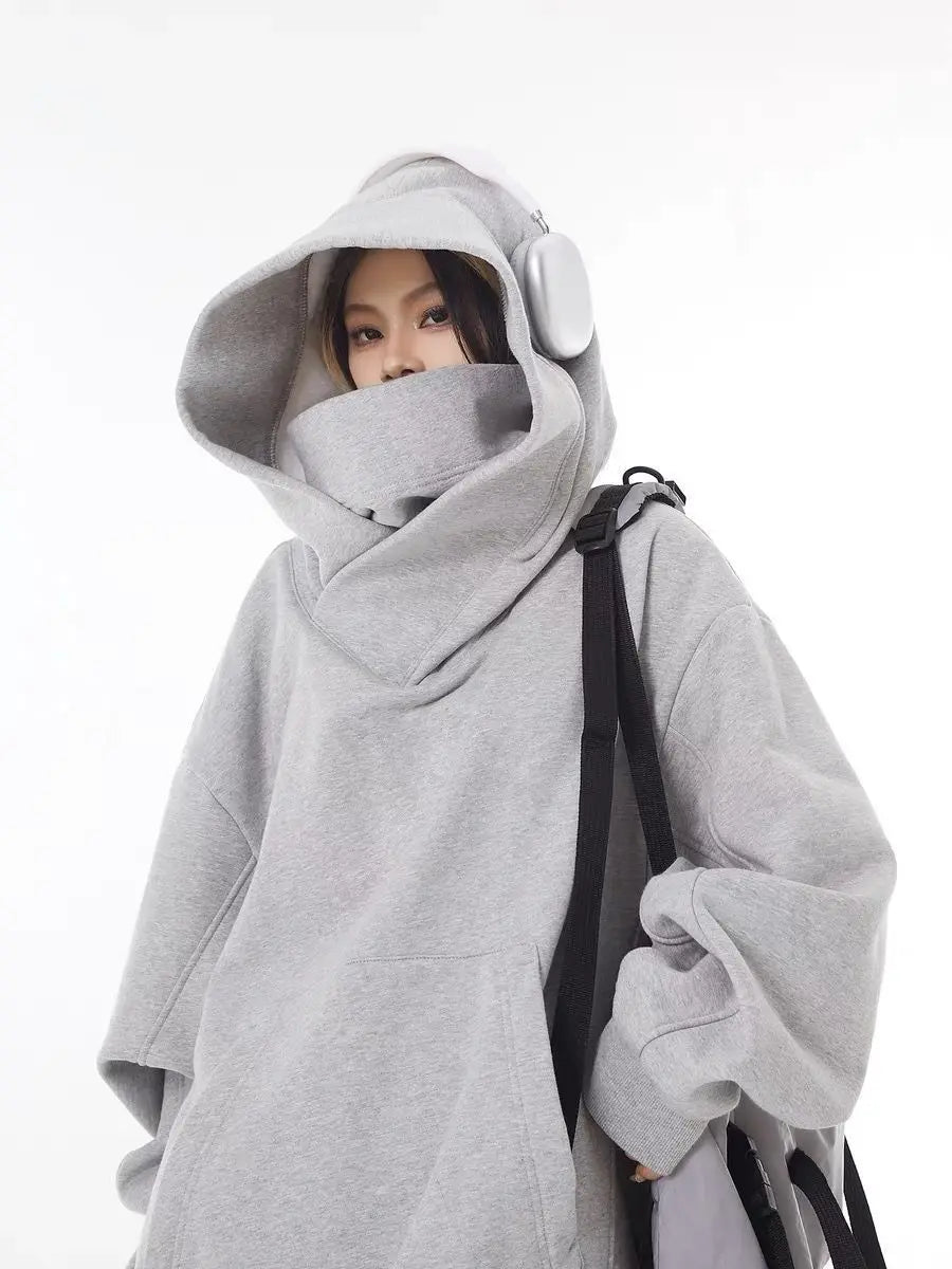 Jacket High Collar Hooded Sweatshirt for Women