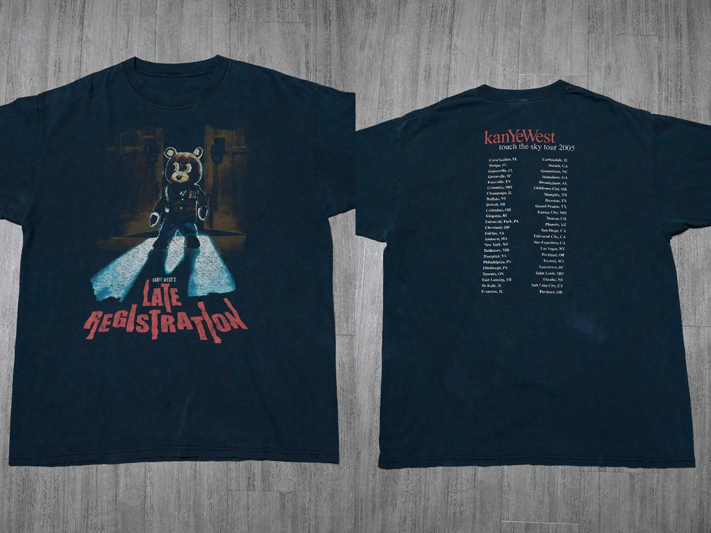 Kanye West Late Registration Bear Graphic T-shirt