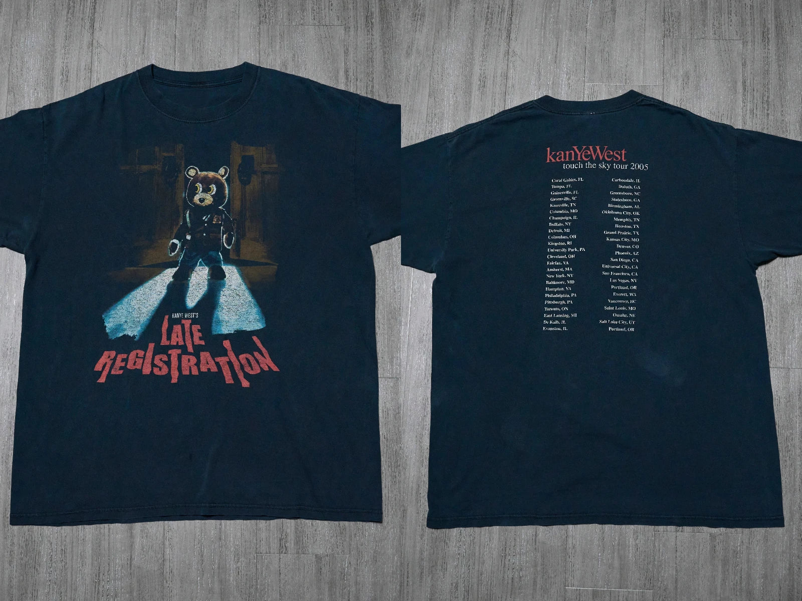 Kanye West Late Registration Bear Graphic T-shirt