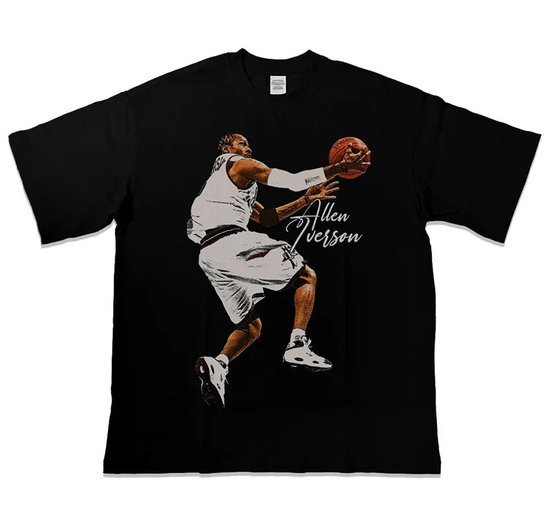 Basketball Short Sleeves T-shirt Streetwear